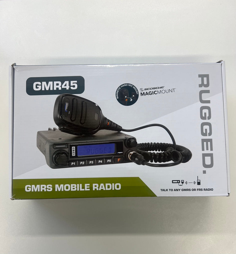 RUGGED RADIO- RADIO KIT- GMR45 HIGH POWER GMRS BAND MOBILE RADIO W/ ANTENNA